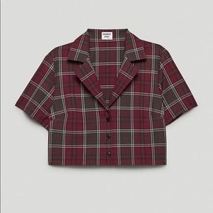 Aritzia | Sunday Best TUESDAY BUTTON-UP CROP TOP